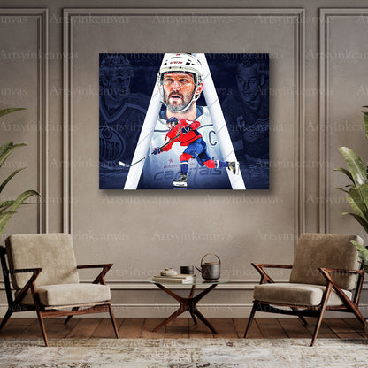 Alex Ovechkin collector collage canvas art