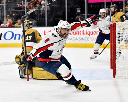 Alex Ovechkin hat trick November 17 2024 canvas wall art