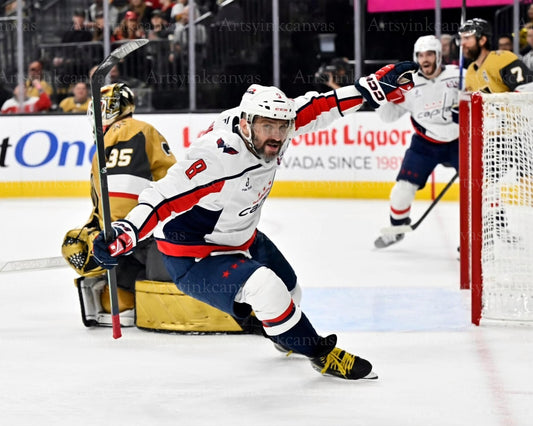 Alex Ovechkin hat trick November 17 2024 canvas wall art