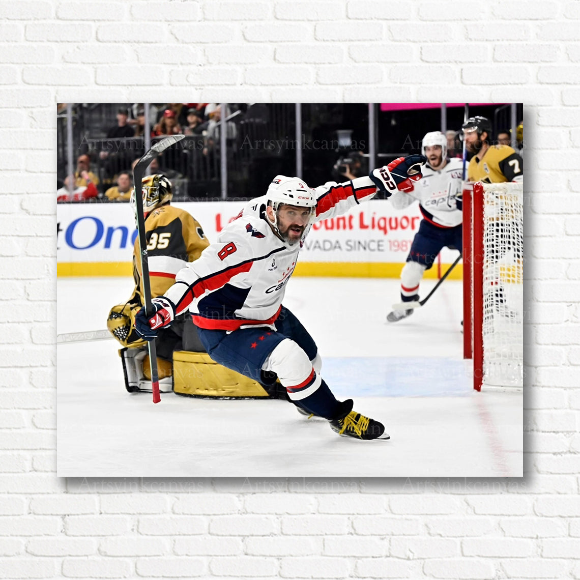 Alex Ovechkin Washington Capitals hat trick canvas print