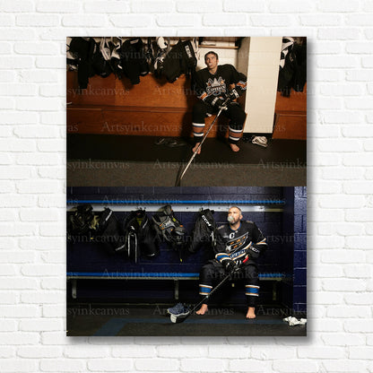 Alex Ovechkin rookie vs now Washington Capitals canvas print