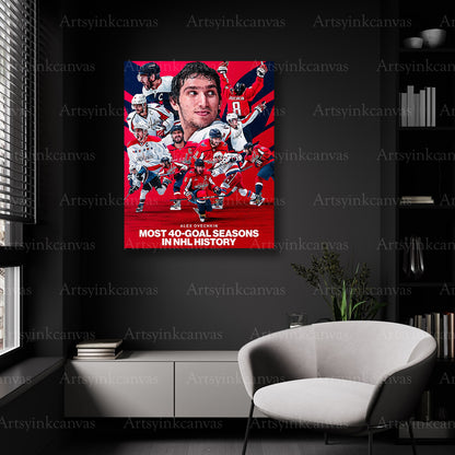 Washington Capitals hockey milestone wall decor