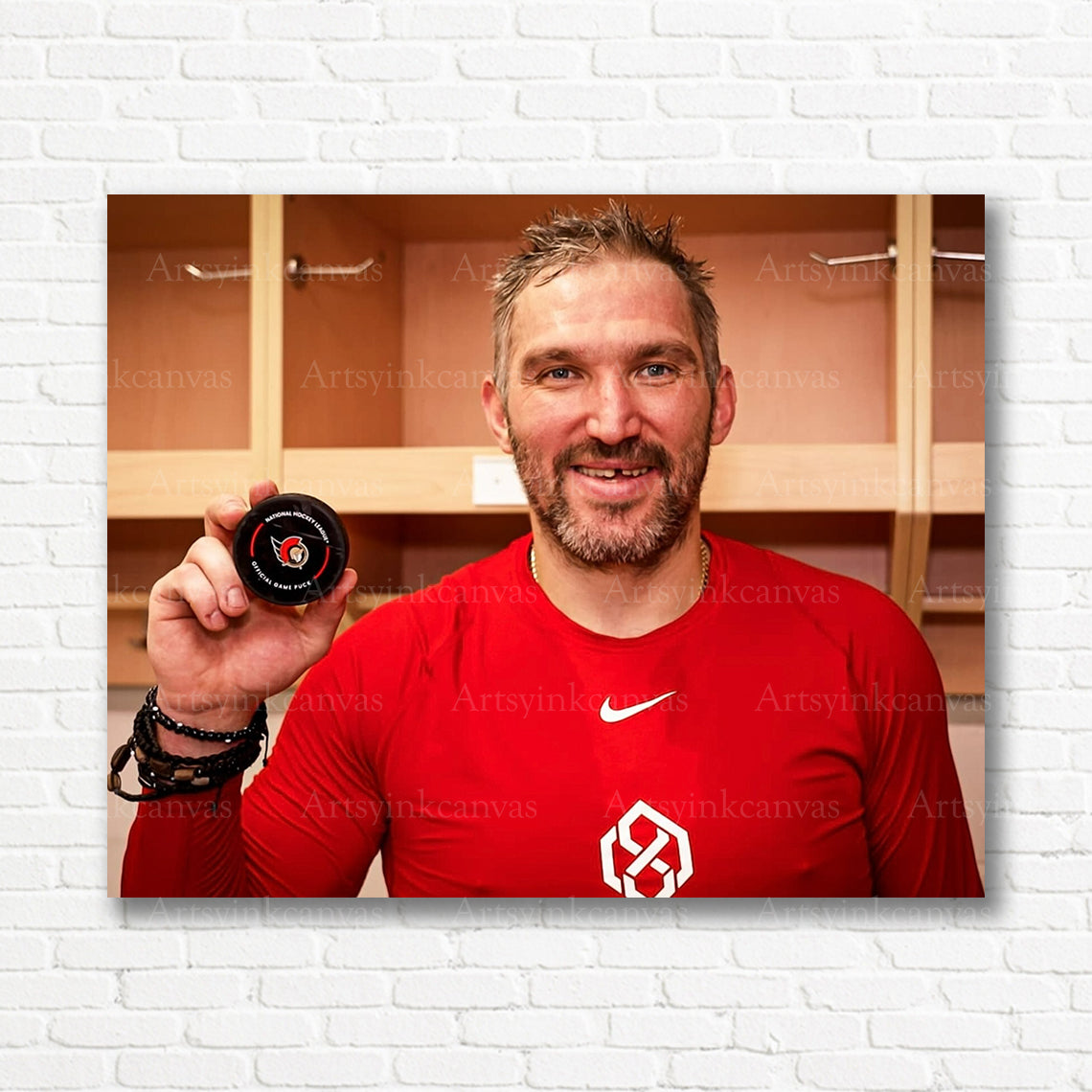 Alex Ovechkin Washington Capitals NHL record canvas print