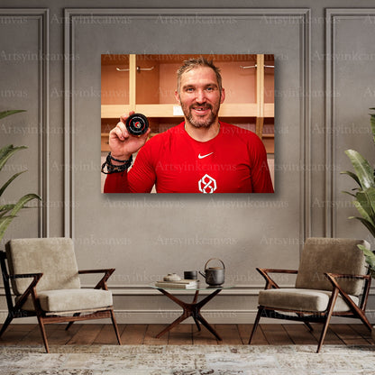 Alex Ovechkin collector milestone canvas art