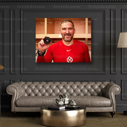 Premium Alex Ovechkin NHL record canvas print