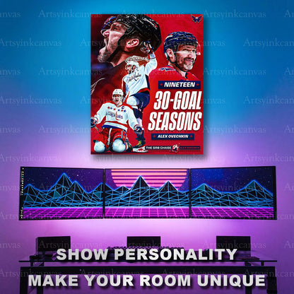 Alex Ovechkin NHL scoring milestone artwork
