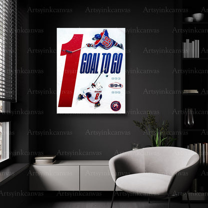 Washington Capitals NHL goal record wall decor