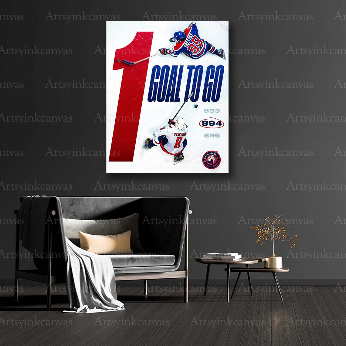 Alex Ovechkin Gr8 Chase collector canvas art
