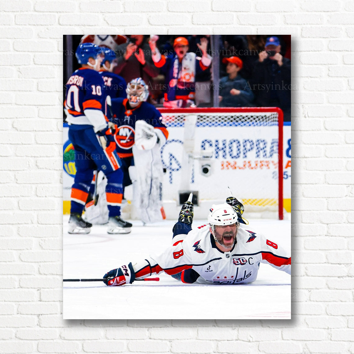 Alex Ovechkin 895th goal Washington Capitals canvas print