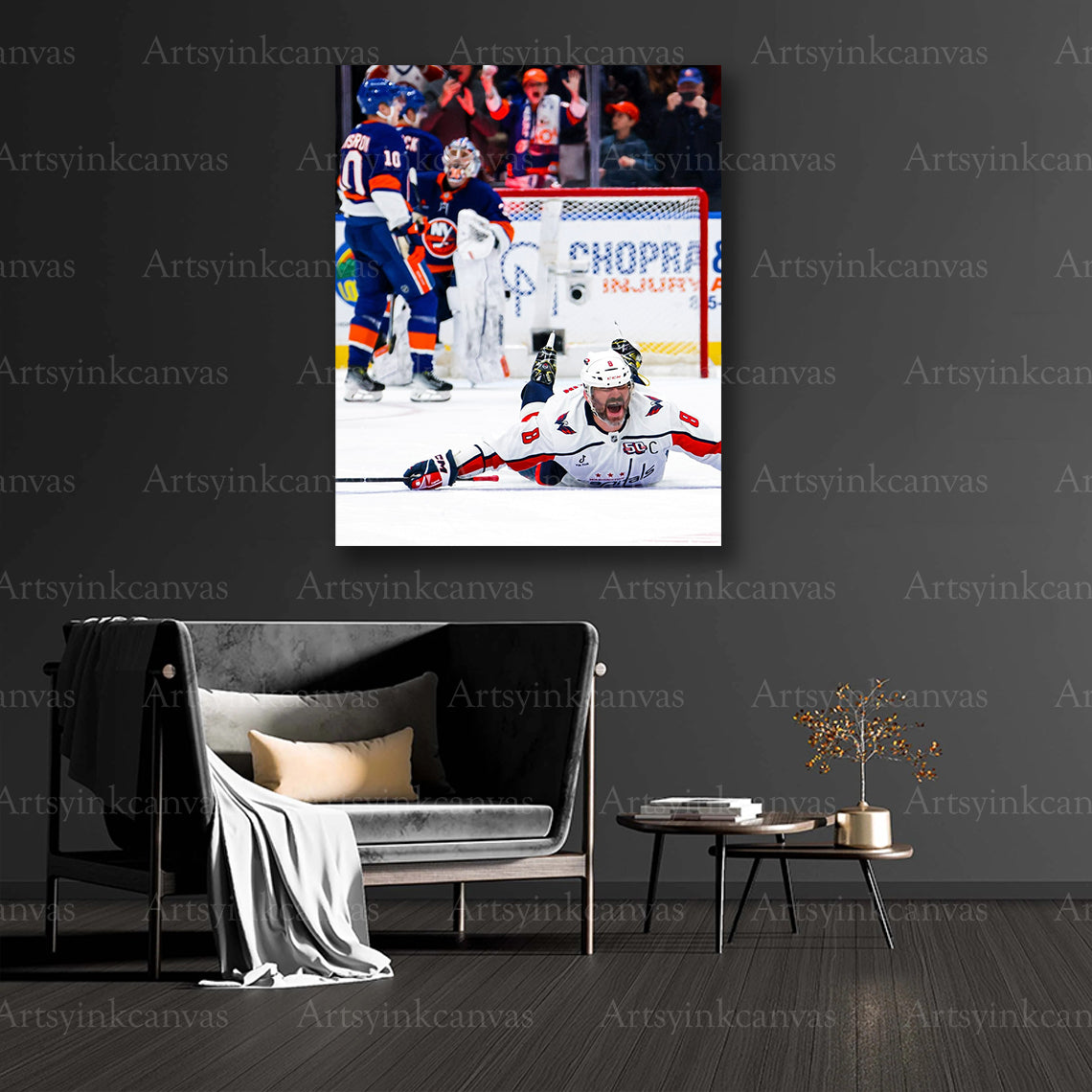 Alex Ovechkin historic goal record collector canvas art