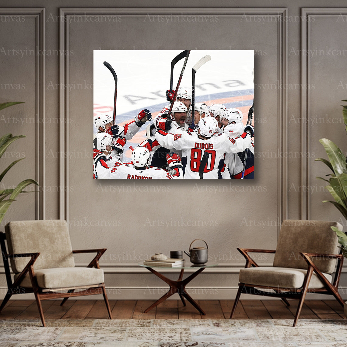 Ovechkin Gretzky collector hockey canvas art