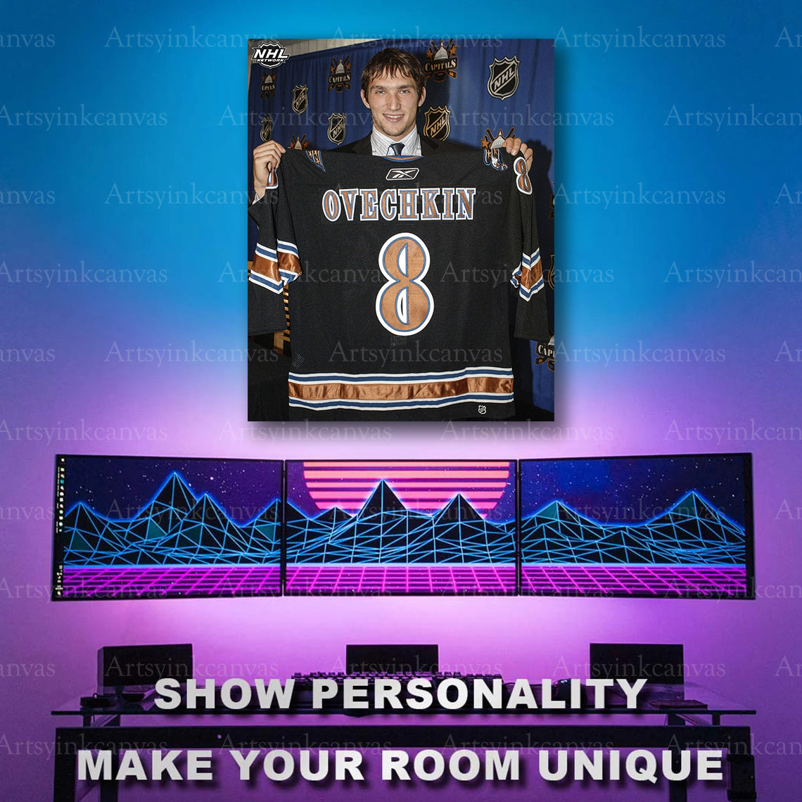 Alex Ovechkin rookie season artwork