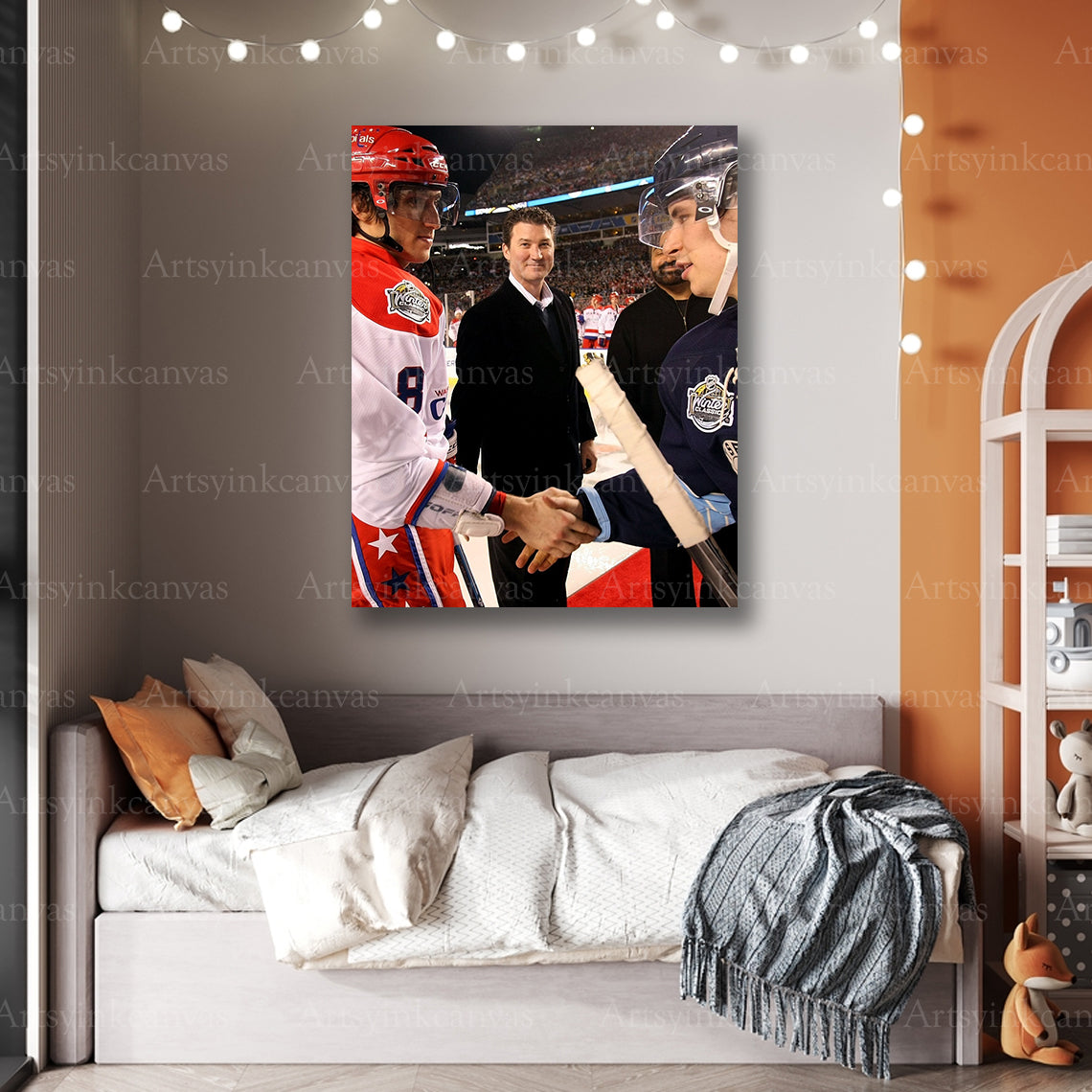 Premium 2011 Winter Classic hockey canvas print