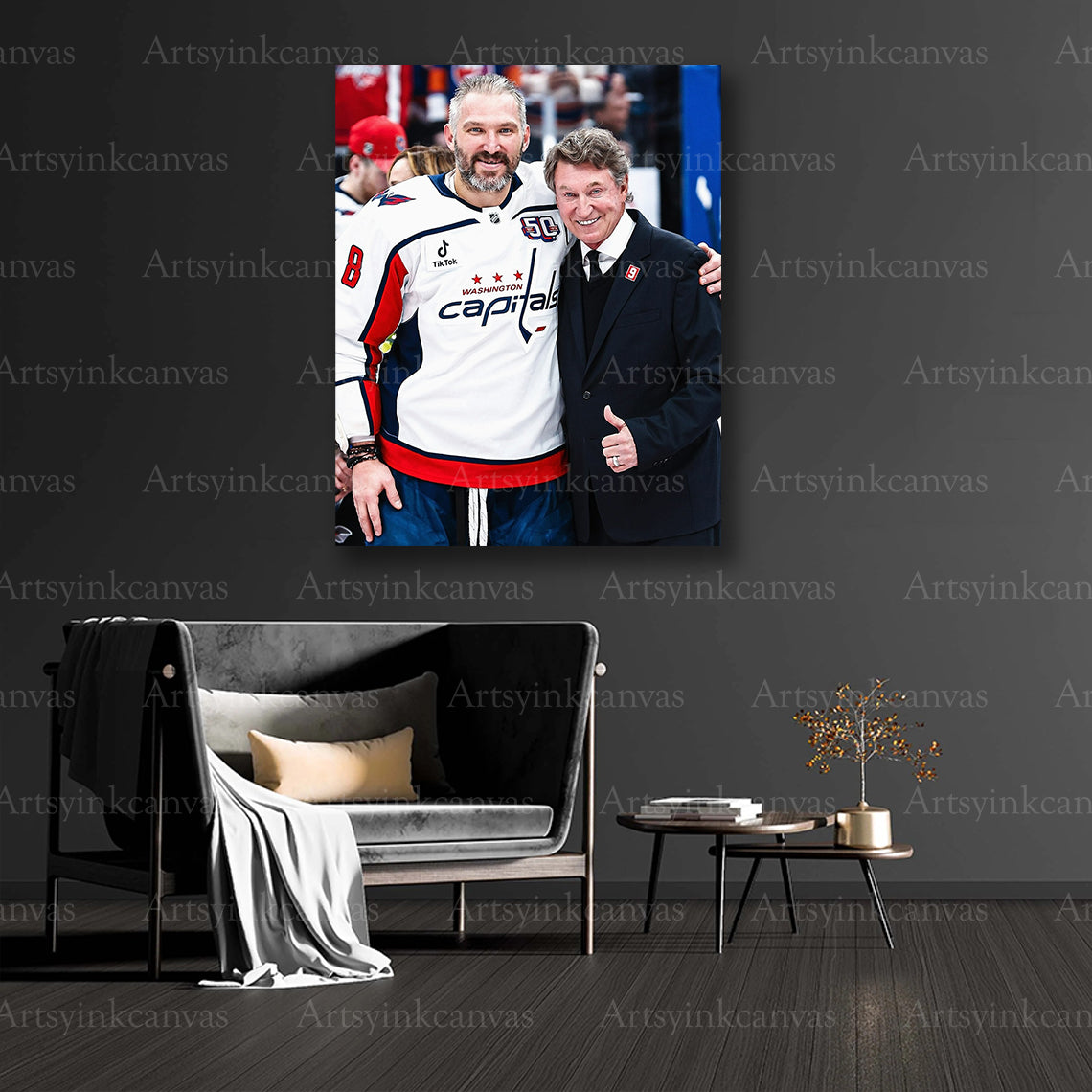Alex Ovechkin collector hockey canvas art