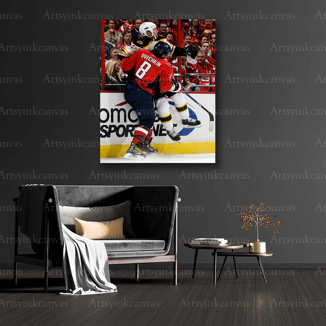 Alex Ovechkin collector hockey canvas art