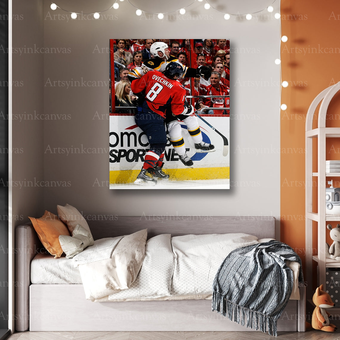 Premium Alex Ovechkin action canvas print
