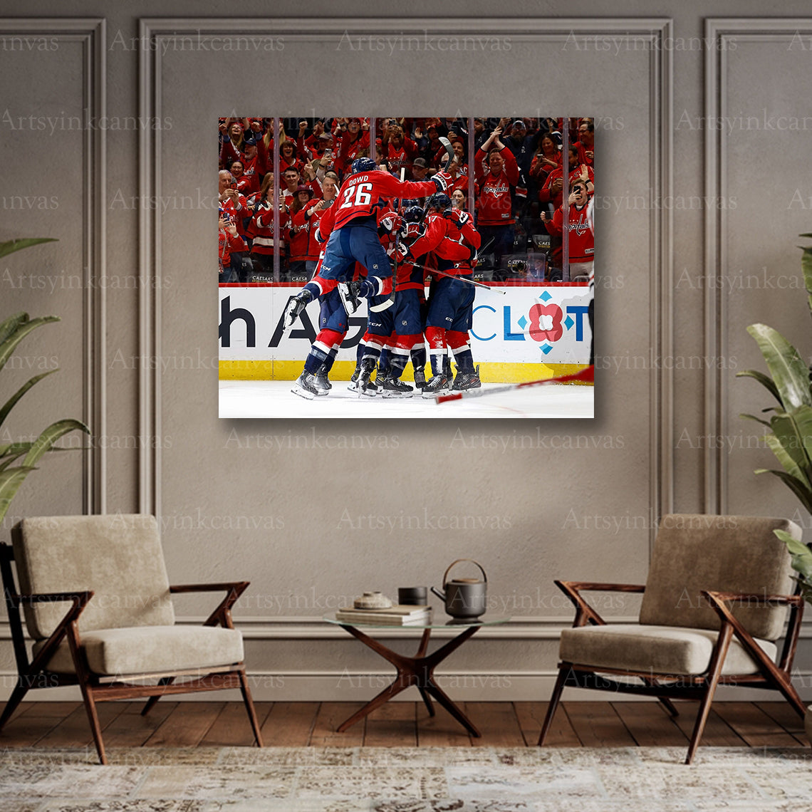 Alex Ovechkin collector milestone canvas art
