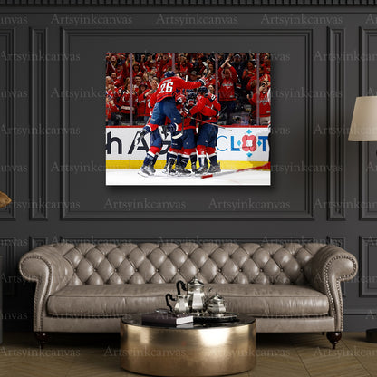 Premium Alex Ovechkin Gretzky record canvas print
