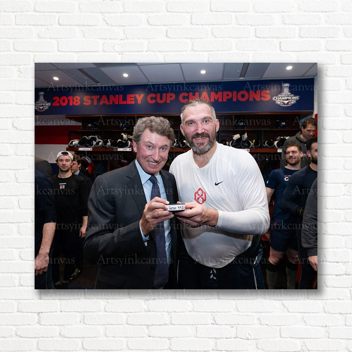 Alex Ovechkin record tying goal canvas print