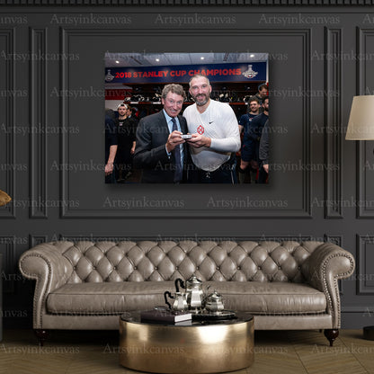 Premium Alex Ovechkin goal record canvas print