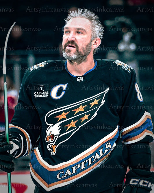 Alex Ovechkin Veteran Presence canvas wall art
