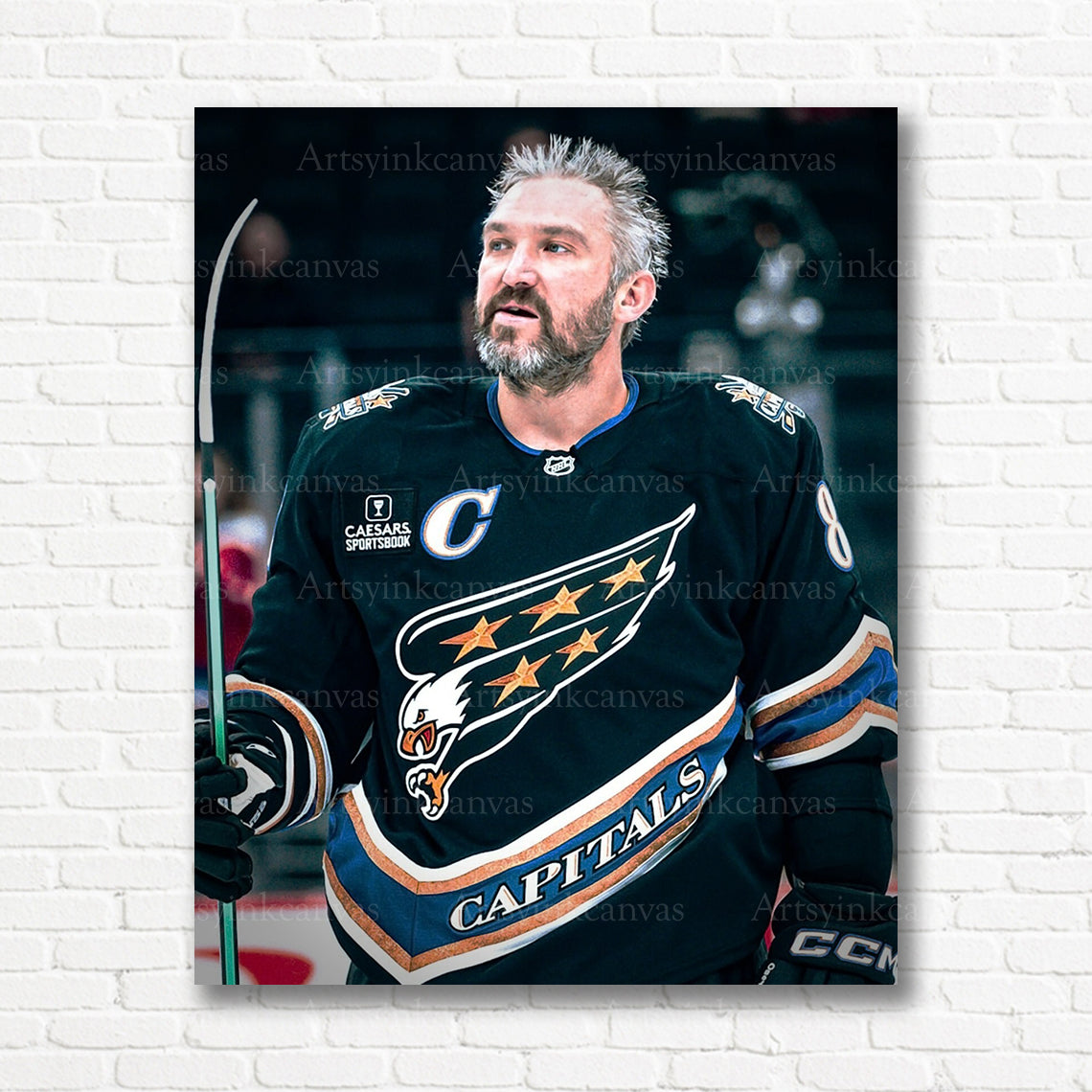 Alex Ovechkin Washington Capitals veteran leader canvas print