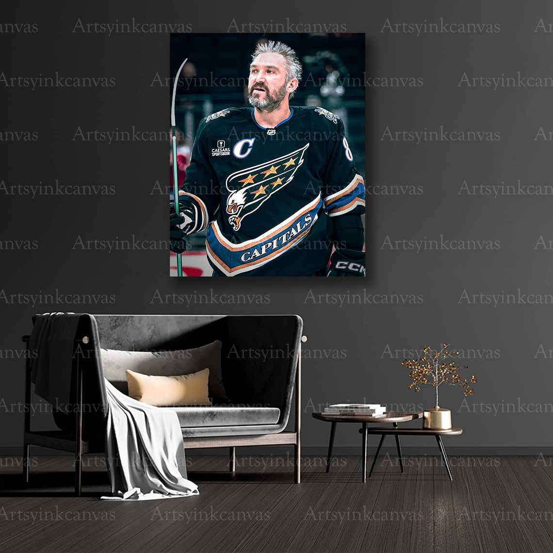 Alex Ovechkin leadership collector canvas art