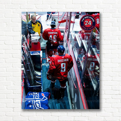 Alex Ovechkin pregame walkout canvas print
