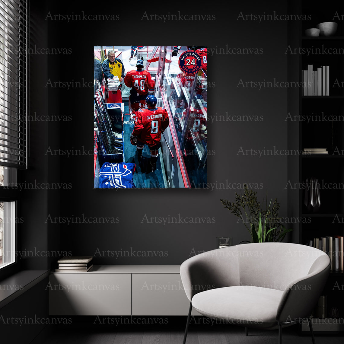 Washington Capitals pregame entrance wall decor