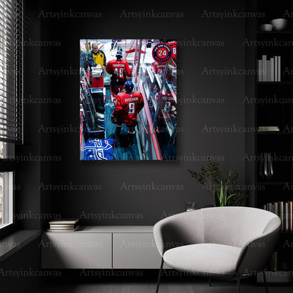 Washington Capitals pregame entrance wall decor