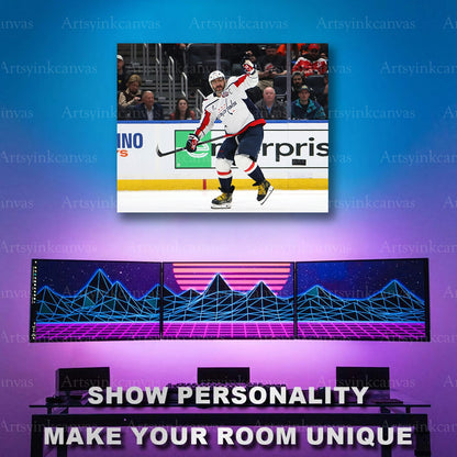Washington Capitals legend wall artwork
