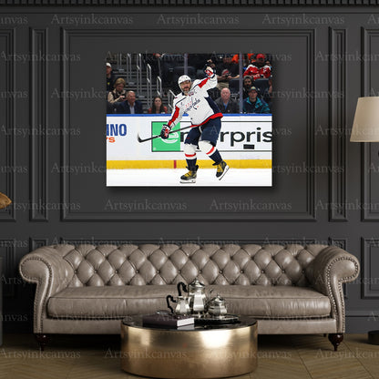 Premium Alex Ovechkin hockey canvas print