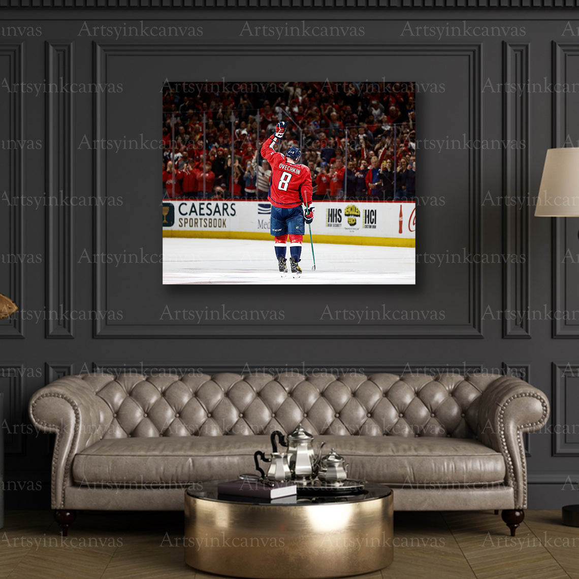 Premium Alex Ovechkin sports canvas print