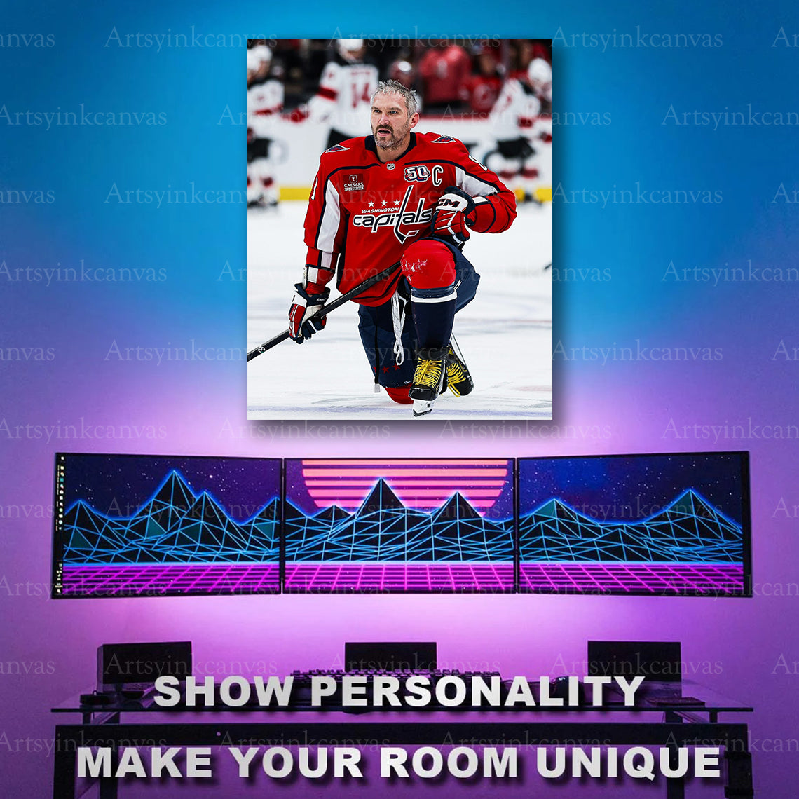 Alex Ovechkin Washington Capitals Year 20 artwork