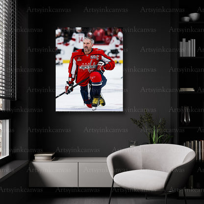 Washington Capitals pregame warmups wall decor