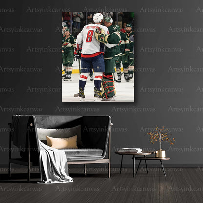 NHL legends collector canvas art