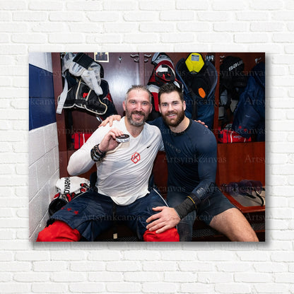 Alex Ovechkin 894 goals milestone hockey canvas print