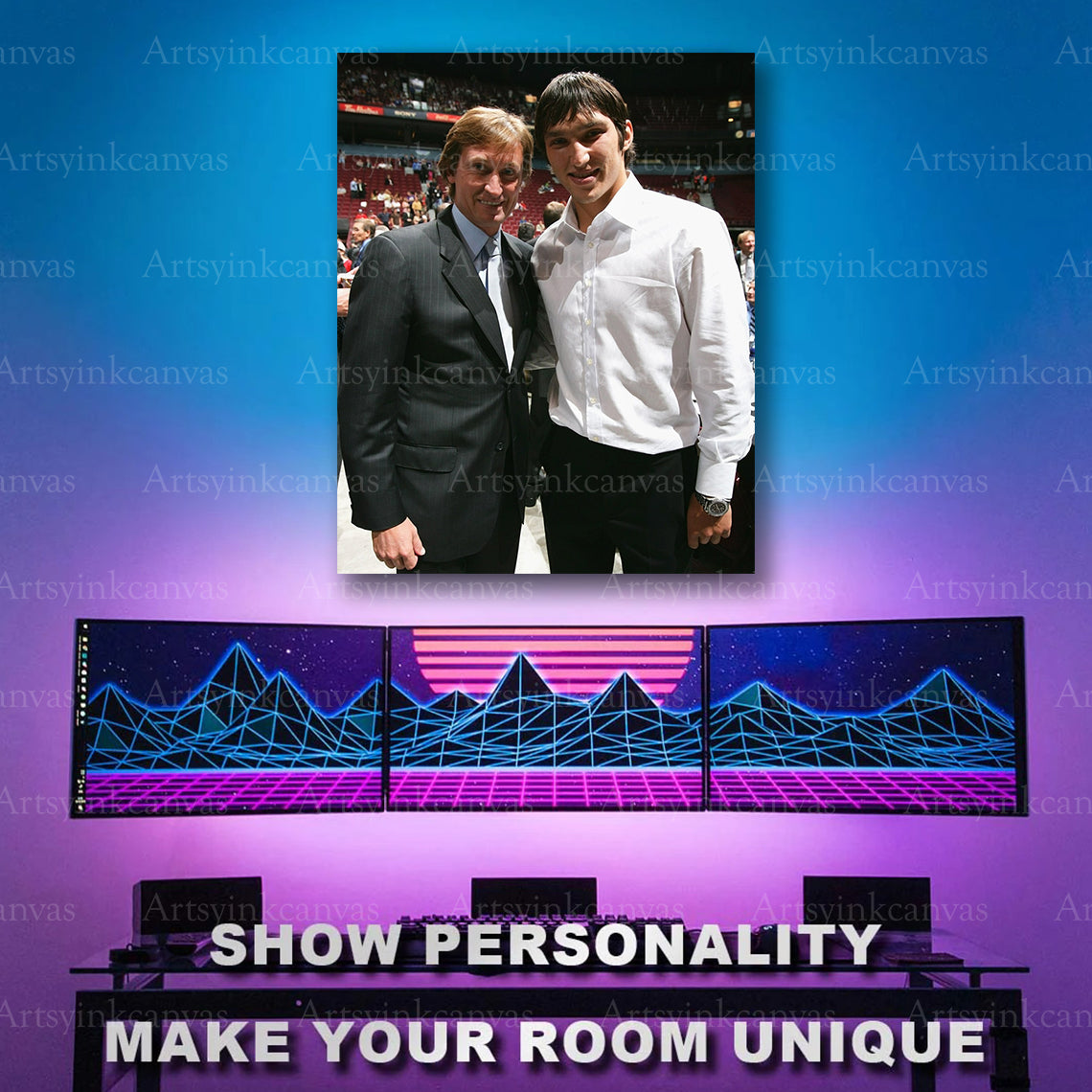 2004 NHL legends artwork canvas