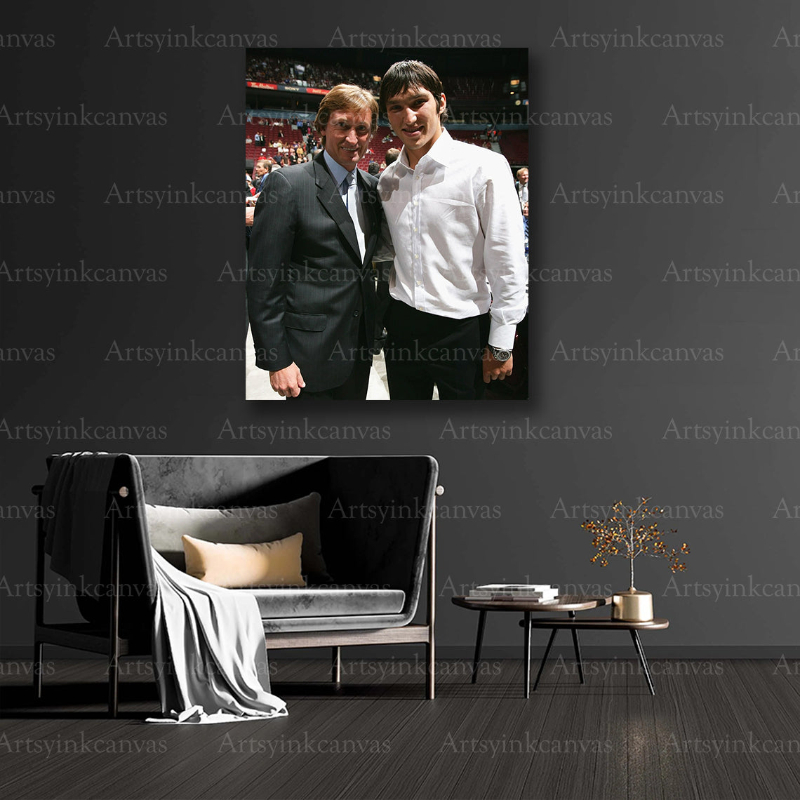 Hockey legends premium canvas art