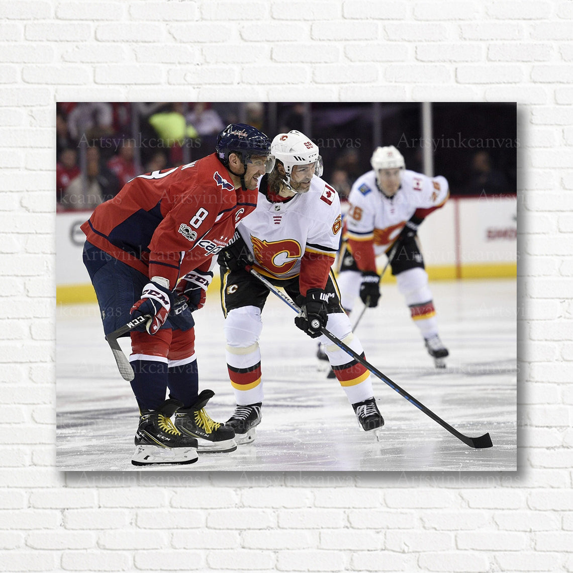 Alex Ovechkin Jaromir Jagr hockey canvas print