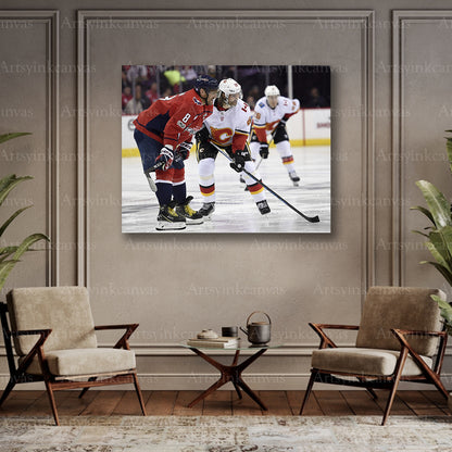 Washington Capitals Calgary Flames canvas art