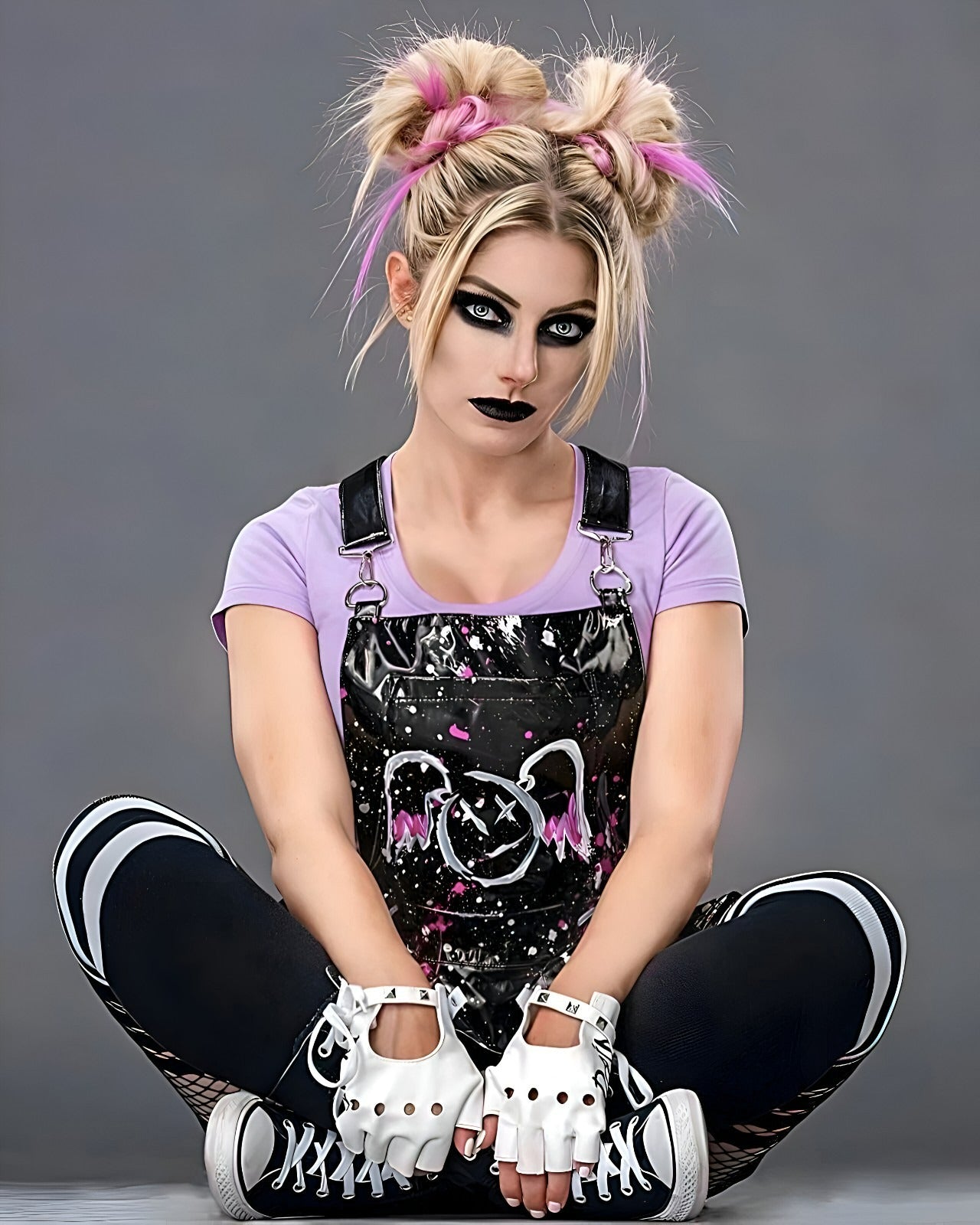 Alexa Bliss Enchanted Champion Legacy canvas wall art for wrestling fans, collectors, and modern sports entertainment home décor.