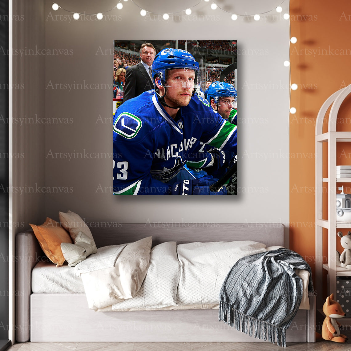 Premium Alexander Edler Vancouver Canucks canvas print