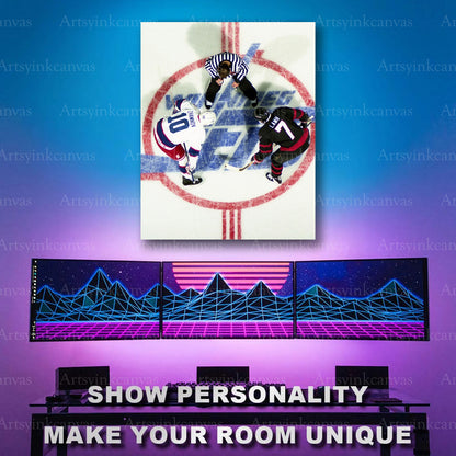 Alexei Zhamnov Mark Lamb NHL artwork