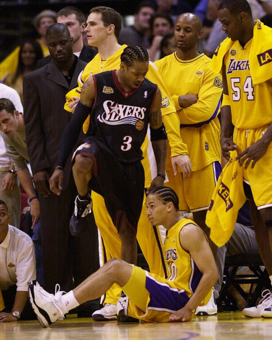 Allen Iverson iconic Finals moment Philadelphia 76ers canvas wall art