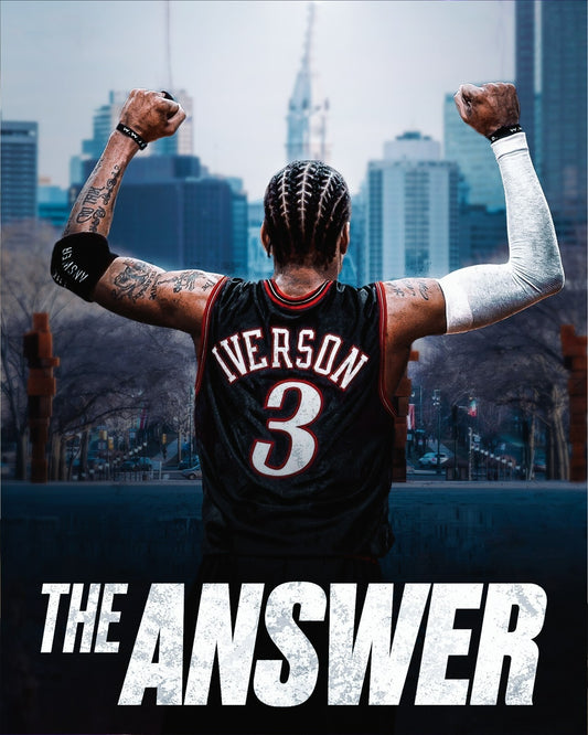 Allen Iverson Rocky Steps Philadelphia 76ers canvas wall art
