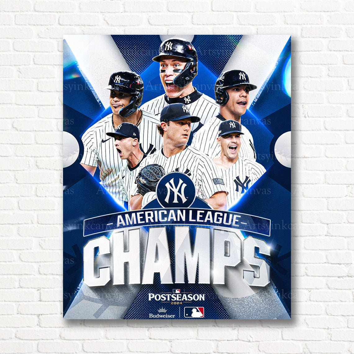 New York Yankees AL Champions canvas print