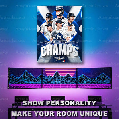 American League championship Yankees artwork
