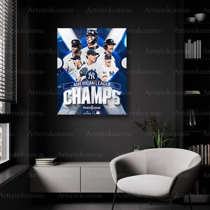 Yankees championship baseball wall decor