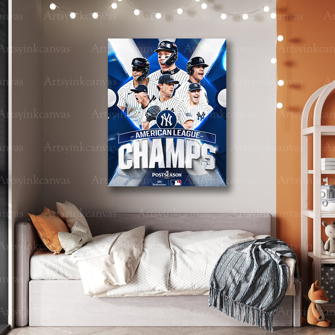 Premium American League Champions Yankees canvas art